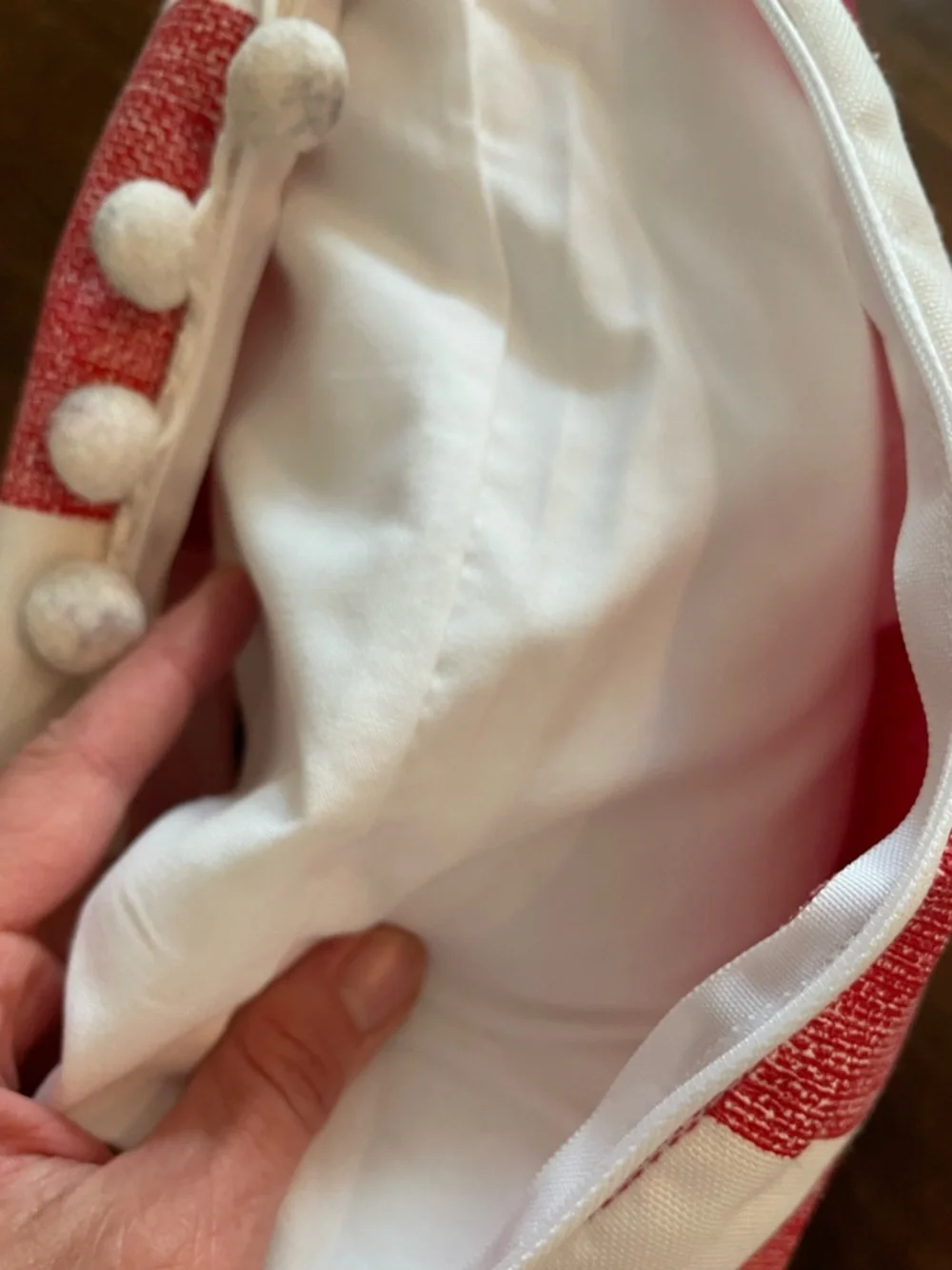Custom made ‘Thomas’ monogrammed Christmas pillow